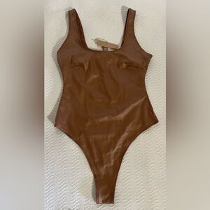 SKIMS Wet Jersey Tank Bodysuit